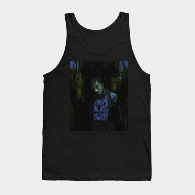 Beautiful girl. Dark sci-fi, fantasy. So cool. Blue and green. Tank Top by 234TeeUser234